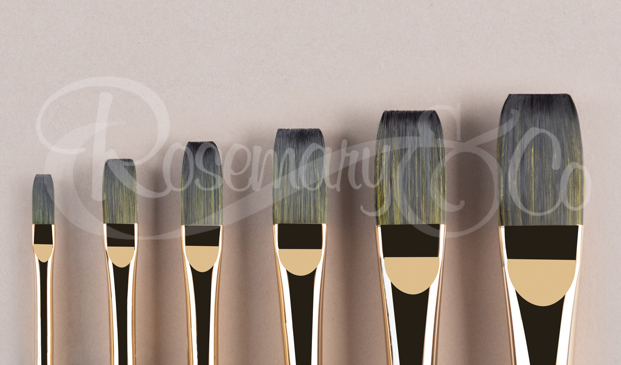 Rosemary & Co Evergreen Long Flats Brushes Range 